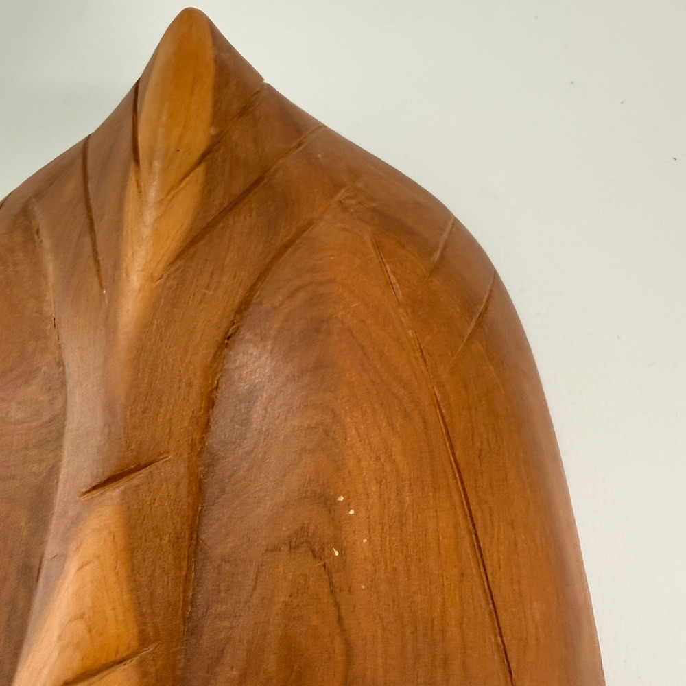Vintage Hand Carved Wooden African Tribal Mask Wall Hanging Art Brown‎ MCM - Picture 3 of 7